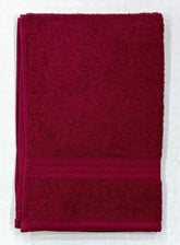 Bombay Dyeing Tulip Hand Towels 1200 Gsm (Mahroon) - Set Of 6