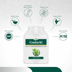 Jain Guduchi Stem Powder 100% Pure, Vegan & Paraben Free, Strengthens The Tissues, Bolsters Immunity & Promotes Vitality | 400gm 0.8lbs