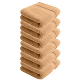 100% Cotton Hand Towels 1200 Gsm | Super Soft, Absorbent, Quick Dry Hand Towels (Beige) - Pack Of 6