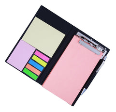Note Book With Sticky Notes & Clip Holder In Diary Style With Free Pen | Pack Of 3