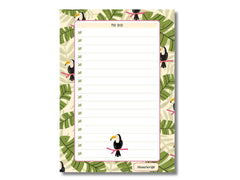 A5 Notes/To Do List Notepad, Beautiful Daily Checklist Pad, 50 Tear-Off Sheets (Bird) Pack Of 1