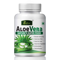 Inlazer Aloe Vera Health Capsule Prevents Dark Spots & Acne, Ease The Constipation And Discomfort | 60 Capsule, 100gm 0.2lbs