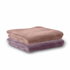 Housse Microfiber Hand Towel 400 Gsm | Premium Quality Towels Ultra Absorbent & Anti-Bacterial For Gym (Dapple Grey & Luxurious Mocha) - Pack Of 2