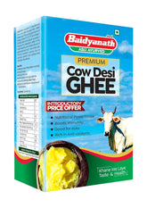 Premium Desi Cow Ghee By Baidyanath | Rich In Nutrients Healthy & Protein Fiber Desi Ghee Perfect For Boost Immunity | (1 Liters) 33.8 Ounce | Box Pack