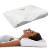 Cervical Sleeping Pillow For Spondylitis, Back & Neck Pain Relief, Size - Small | Memory Foam Contour Pillow, Removable Cover, Supports Back, Side, Stomach Sleepers, Anti-Snoring
