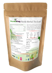 VedaYug Nettle Leaf Herbal Tea - 40 Tea Bags, 52gm, 1.8 Ounce | Treats Painful Muscles, Rich Aroma & Flavor - No Preservatives, No Additives, Caffeine Free