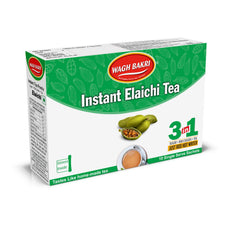 Wagh Bakri Instant Elaichi Tea Premix Powder - 140gm, 4.9 Ounce, 10 Single Serve Sachets | 3 In 1 Sugar + Milk Solids + Tea, Just Add Hot Water - Tastes Like Homemade Tea | Caffeine Free