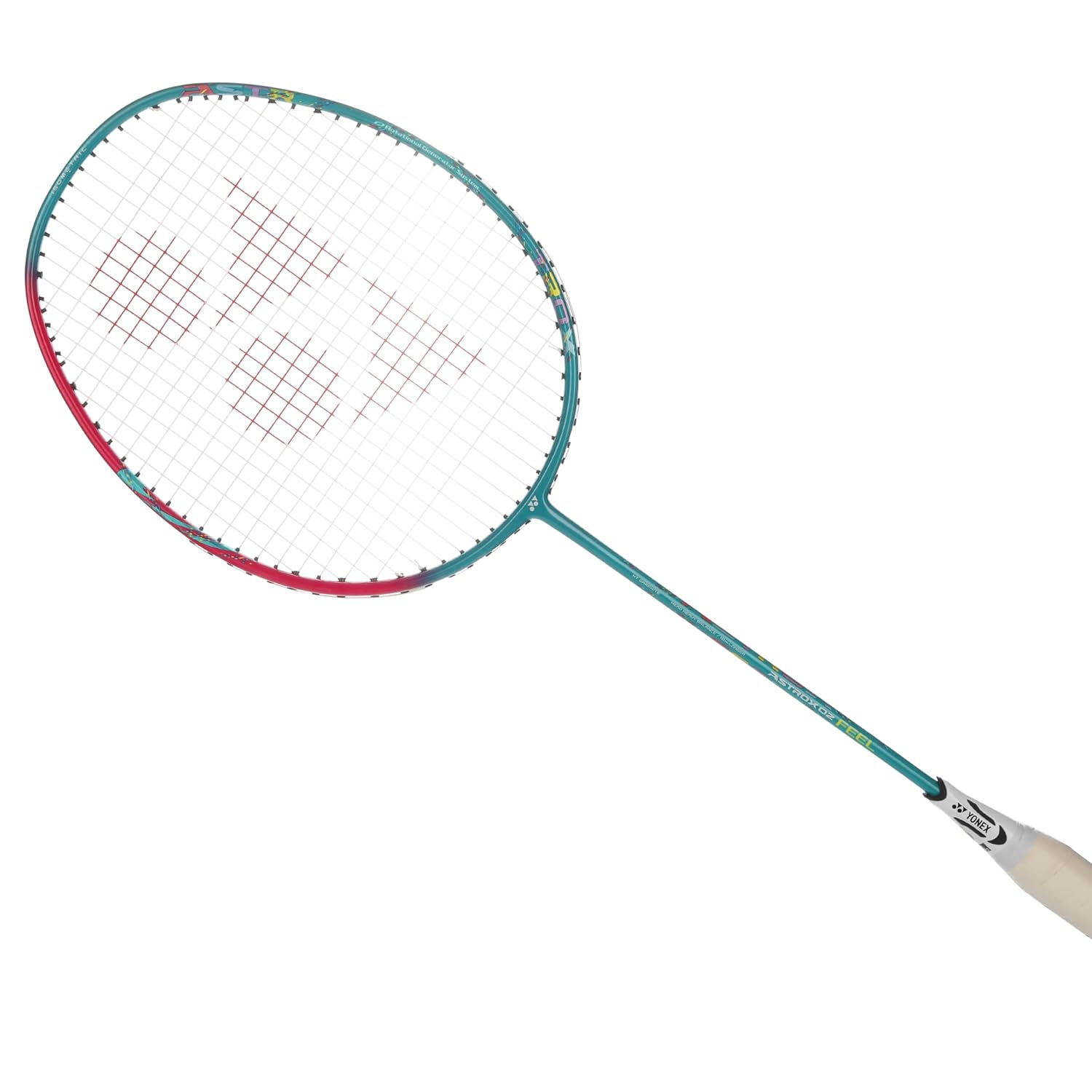 Yonex ASTROX 02 FEEL Carbon Graphite Badminton Racquet, G4 4U Colour - Turquoise , Grip Size - 3 1/4 Inches Yonex ASTROX 02 FEEL Carbon Graphite Badminton Racquet, G4 4U Colour - Turquoise , Grip Size - 3 1/4 Inches