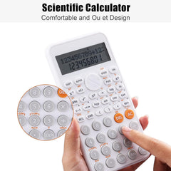EooCoo 2-line Standard Scientific Calculator, Cute Desk Accessories, Portable And Cute School Office Supplies, Suitable For Primary School To College Student Use