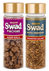 Panjon Swad Anar Amla & Roasted Saunf Mouth Fresheners 360gm, (180gm *2 Bottles)