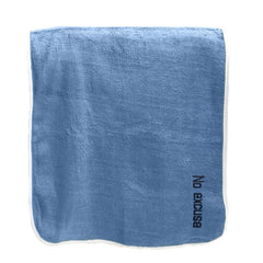 Housse Premium Soft Microfiber Embroidery Bath Towel 350 Gsm | Soft Absorbent Quick-Drying Sweat Towel (No Excuse - Dark Blue)