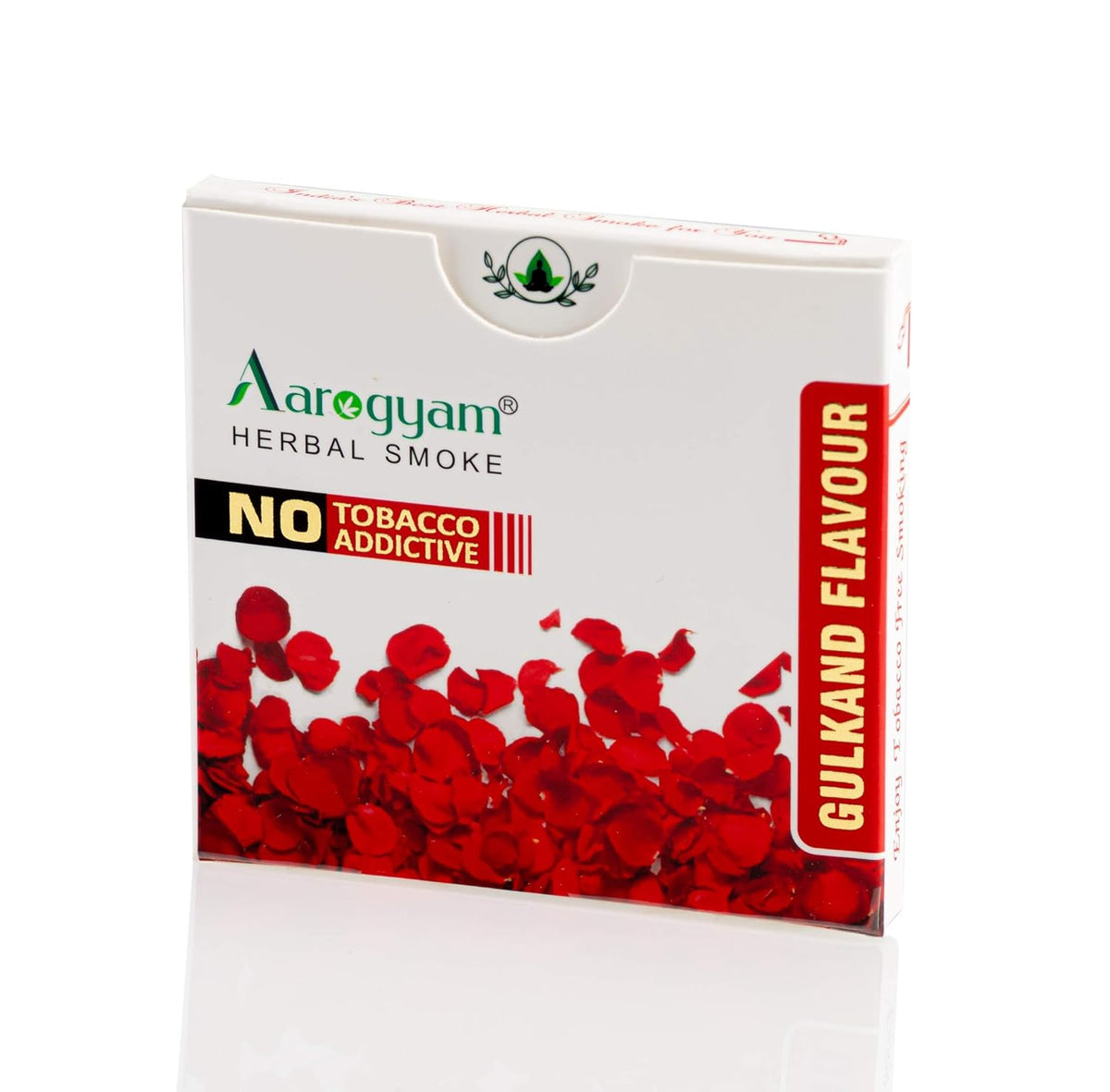 Aarogyam Herbals 100% Tobacco & Nicotine Free Cigarette For Relieve Stress & Mood Enhance Product For Smokers - 10 Sticks In Each Packet (Gulkand Flavour, Pack Of 1)
