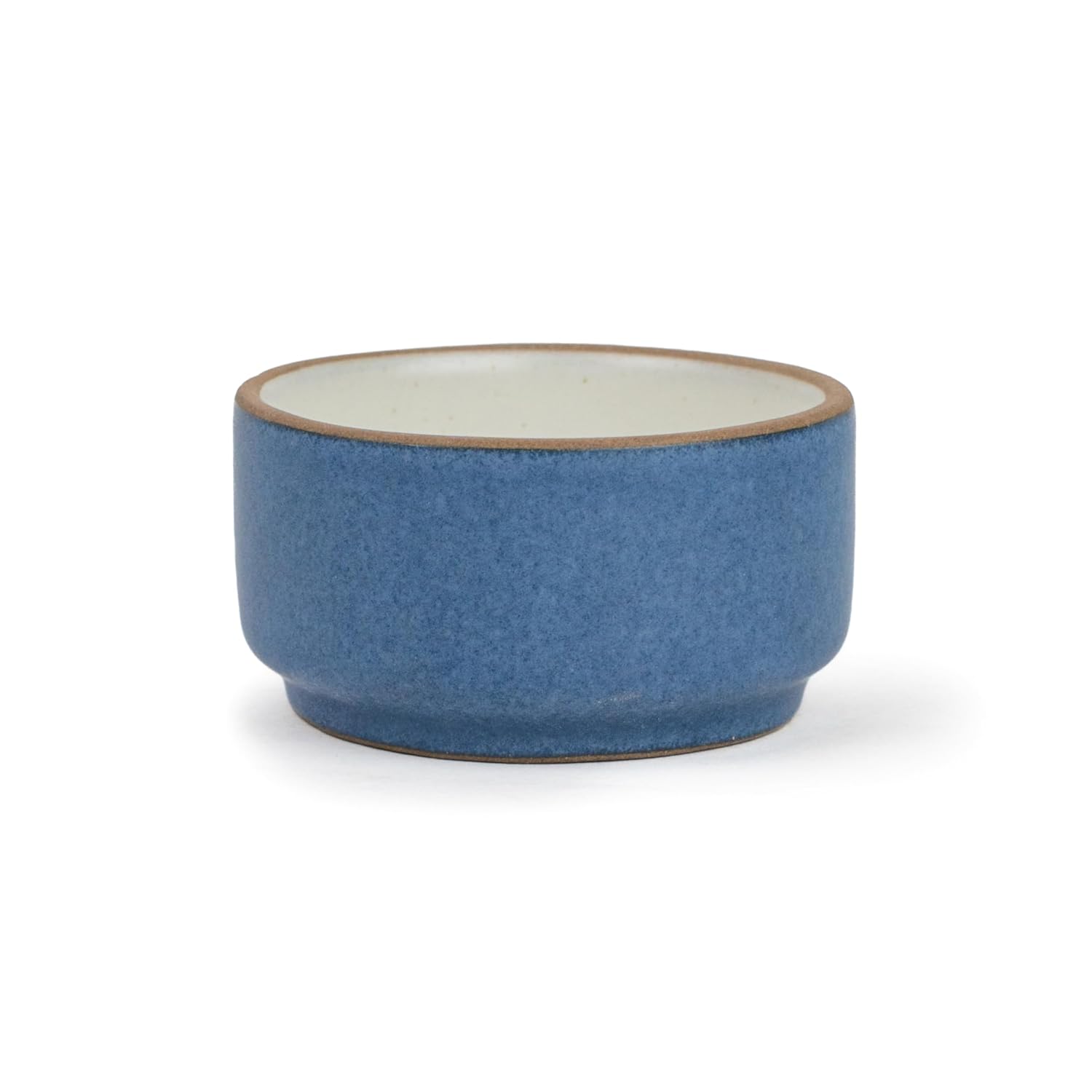 Large Round Ceramic Serving Platter, Blue - 1 Platter + 1 Dip Bowl, 75ml Japandi Series | Big Serving Plate Set With Matte Finish - Platters Serving Set | Ceramic Round Platter - Microwave Safe Large Round Ceramic Serving Platter, Blue - 1 Platter + 1 Dip Bowl, 75ml Japandi Series | Big Serving Plate Set With Matte Finish - Platters Serving Set | Ceramic Round Platter - Microwave Safe