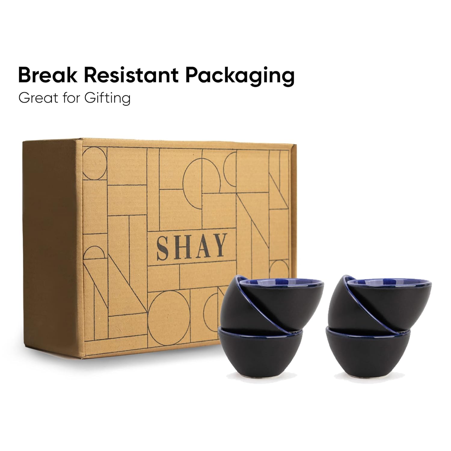 Ceramic Veg Bowls Set Of 6 For Dinner - 220ml Each, Blue Reactive | Katori Set - Ceramic Bowls Set | Dessert Bowl Set With Glossy Finish - Ice Cream Bowls Ceramic Veg Bowls Set Of 6 For Dinner - 220ml Each, Blue Reactive | Katori Set - Ceramic Bowls Set | Dessert Bowl Set With Glossy Finish - Ice Cream Bowls