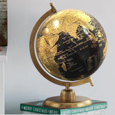 World Globe 8 Inch With Gold Stand - Birthday Gift For Boys, Corporate Gifts, Home Decor, Office Decor, Geography Learning & Show Piece, Pack Of 1