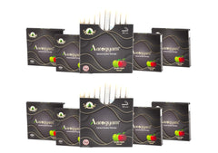 Aarogyam Herbals 100% Tobacco & Nicotine Free Cigarette For Relieve Stress & Mood Enhance Product For Smokers - 10 Sticks In Each Packet Double Apple Flavour, Pack Of 10
