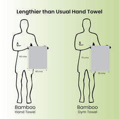 Mush Bamboo Hand Towels 1200 Gsm | Ultra Soft, Absorbent & Quick Dry Towel (Navy Blue & Grey) - Set Of 6