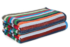 Ambra Linens Highly Absorbent Bath Towels 1 Kg | 100% Cotton, Soft & Plush All Seasons Use, Extra Large Size (Multicolor)- Pack Of 2