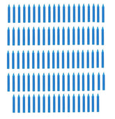 BLUE RITUAL CHIME STICK CANDLES SET OF 98 | FOR FESTIVE & ANY OTHER FUNTION