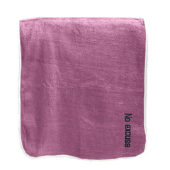 Housse Premium Soft Microfiber Embroidery Bath Towel 350 Gsm | Soft Absorbent Quick-Drying Sweat Towel (No Excuse - Magenta)
