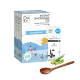 Teafit Unsweetened Instant Lemongrass Tea Premix - Pack Of 30 Sachets, 420gm, 14.8 Ounce | Premium Milk Tea Premix, Just Add Water - Strong Home Like Chai Tea | Low Caffeine
