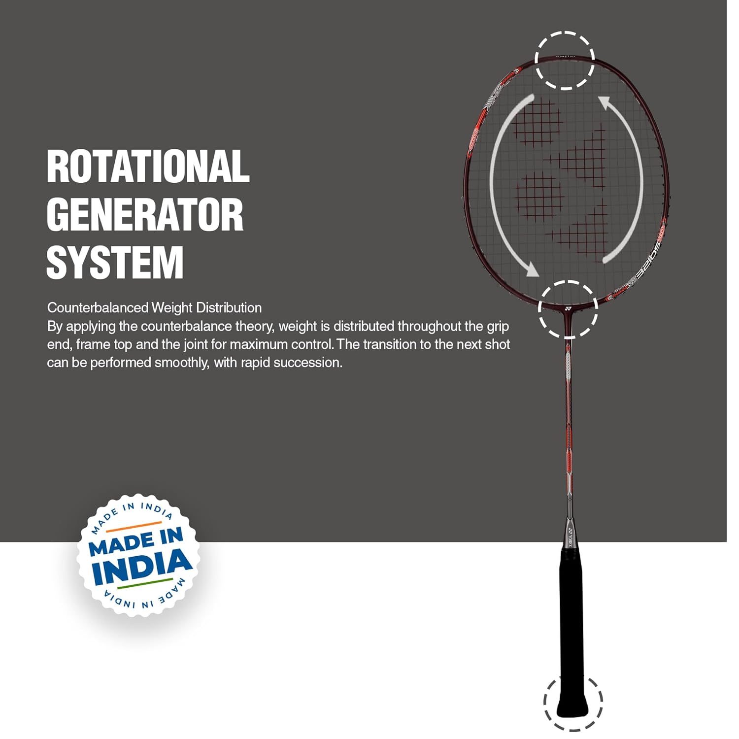Yonex Badminton Racquet ASTROX ATTACK 9, G4 4U, 80gms - 32lbs, Colour - Black & Red, Grip Size - 4 1/2 Inches, Material - Graphite Yonex Badminton Racquet ASTROX ATTACK 9, G4 4U, 80gms - 32lbs, Colour - Black & Red, Grip Size - 4 1/2 Inches, Material - Graphite