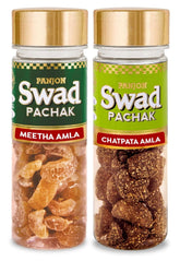 Panjon Swad Meetha Amla & Chatpta Amla Pachak 230gm, (115gm *2 Bottles)