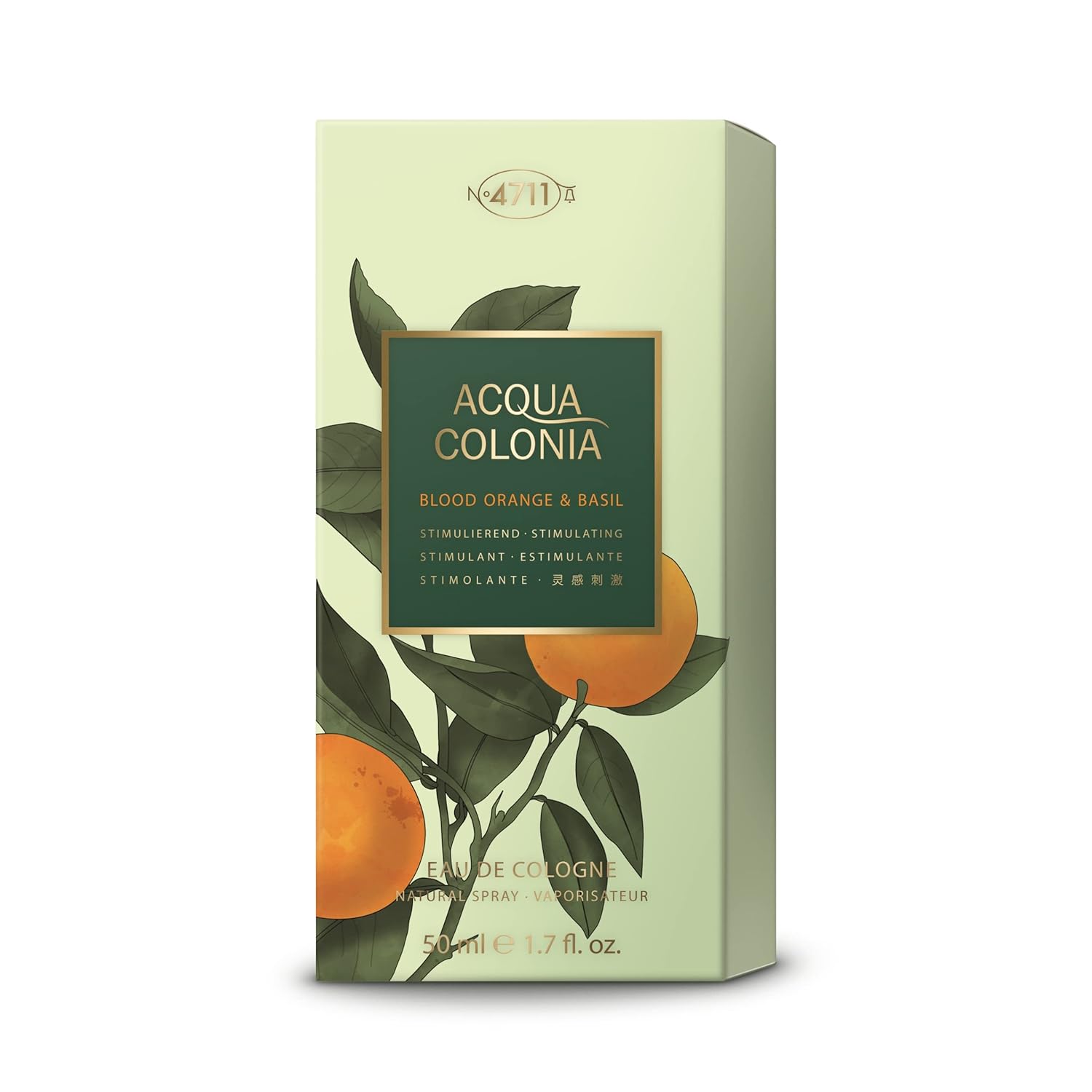 4711 Acqua Colonia Blood Orange & Basil Eau De Cologne 50ml 1.6 Fl.oz. | Long Lasting Fragrance For Men & Women 4711 Acqua Colonia Blood Orange & Basil Eau De Cologne 50ml 1.6 Fl.oz. | Long Lasting Fragrance For Men & Women