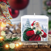 SQUARE CHRISTMAS PILLAR CANDLE 40 HOURS | BEST FOR GIFTING ON CHRISTMAS CANDLE