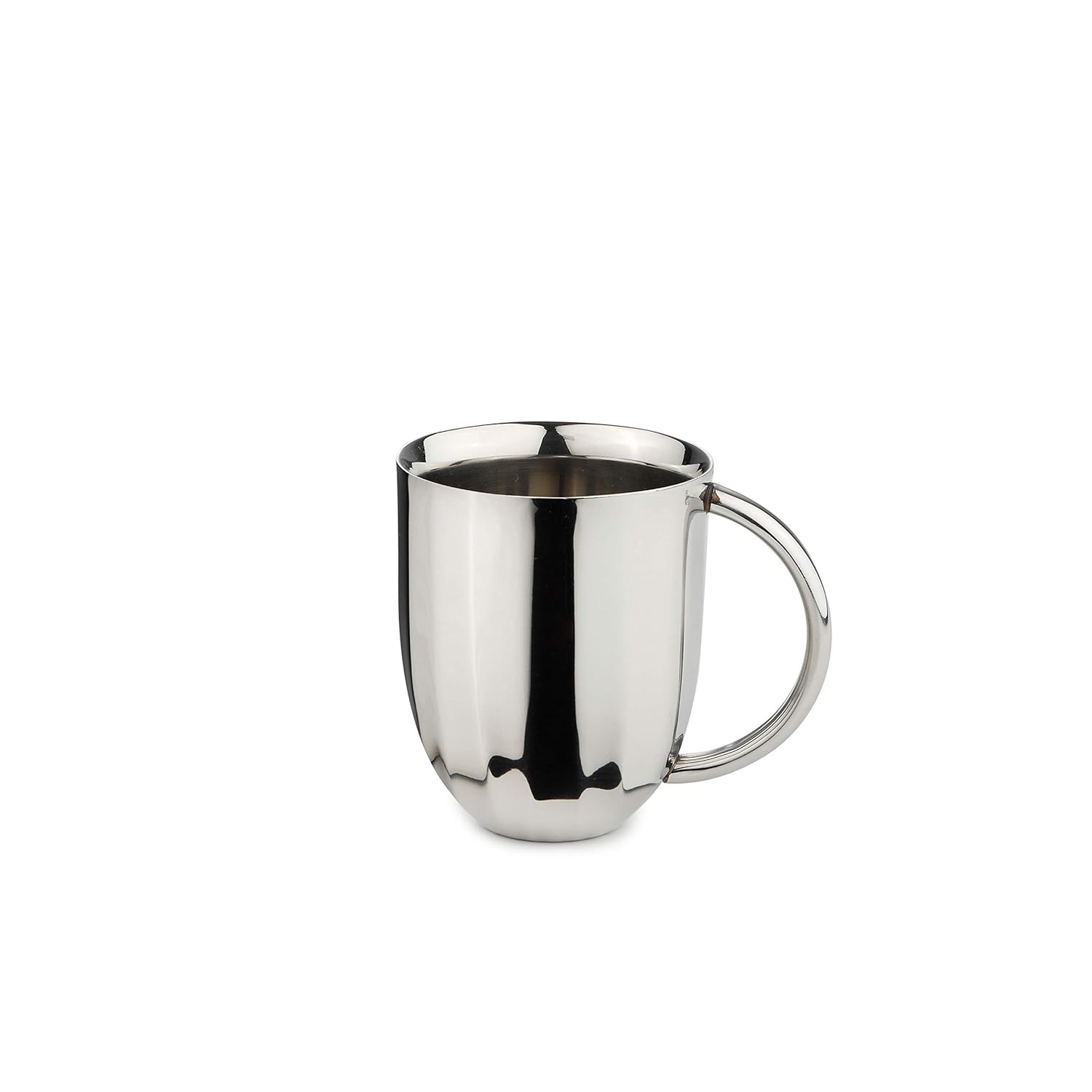 Designer Chrome Stainless Steel Tea Coffee Mug Set Of 2 - 180ml Each | Corporate Gifting For Diwali - Unbreakable Cup For Kitchen & Home Decor, Dining Tableware Designer Chrome Stainless Steel Tea Coffee Mug Set Of 2 - 180ml Each | Corporate Gifting For Diwali - Unbreakable Cup For Kitchen & Home Decor, Dining Tableware