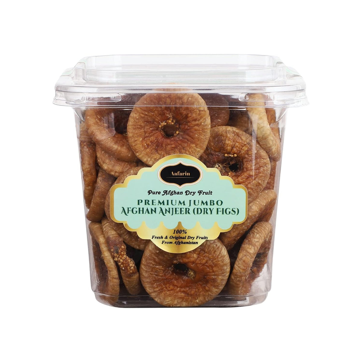 Premium Jumbo Afghan Amjeer (Dried Figs) By Aafarin 1kg, | Vacuumed Pack Afghani Anjeer, Medium Size Anjeer Pack | 35.2 Ounce