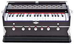 Harmonium With Cover - 3 1/4 Octave, Double Fold Bellow, 39 Keys, 7 Stopper, 2 Reeds (Bass- Male)