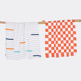 Thirsty Towel Bamboo Bath Towel 460 Gsm | Super Soft & High Absorbency Towels, Light Weight, & Quick Dry Towels - Pack Of 2 (Piano Pop, Citrus Checkered)