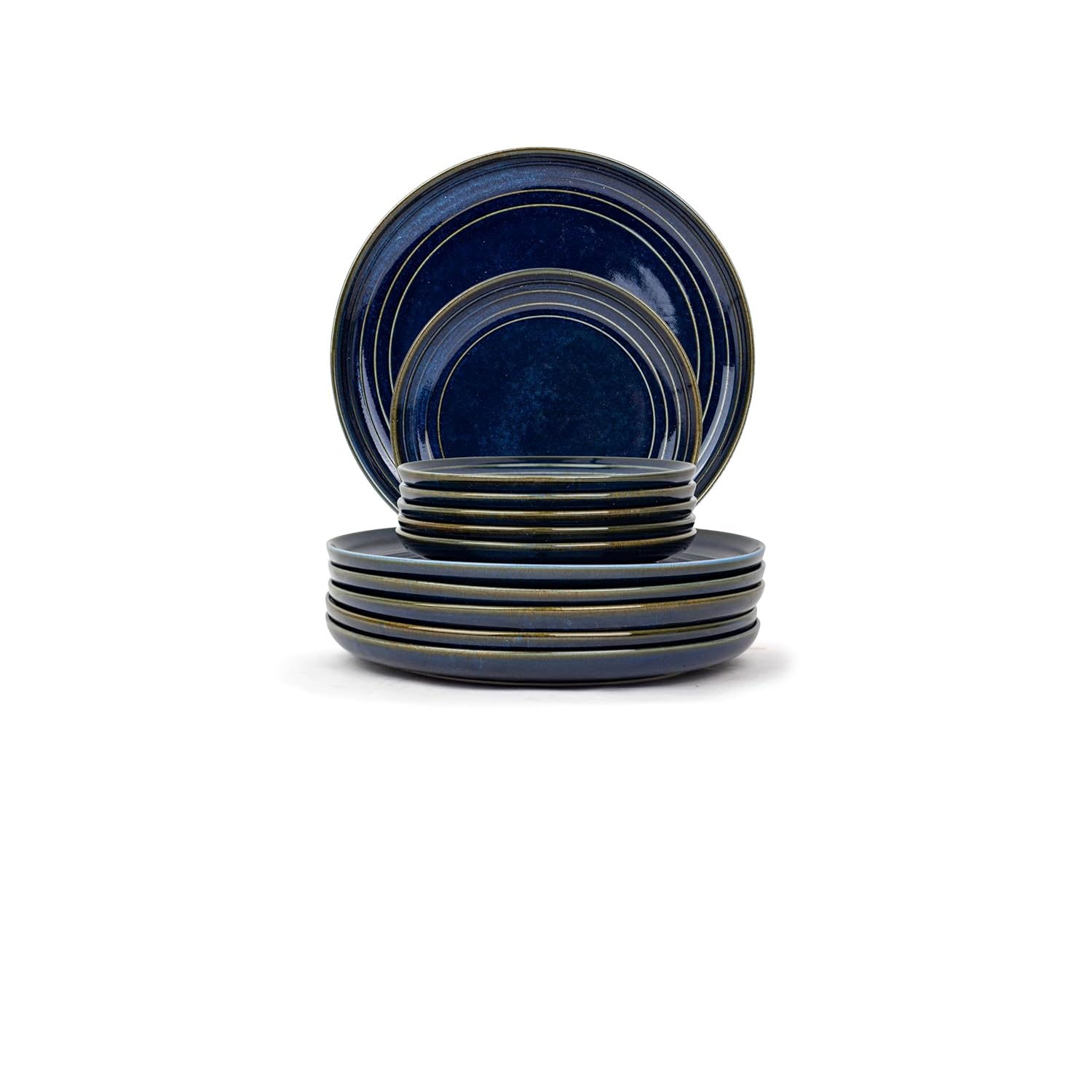 Ceramic Dinner Set Of 21 Pcs, Blue Green | Crockery Set, Dining Sets Crockery Items - 6 Dinner Plates+ 6 Quarter Plates+ 6 Veg Bowls, 180ml Each+ 2 Medium Bowls, 1000ml Each+ 1 Large Bowl, 1500ml Ceramic Dinner Set Of 21 Pcs, Blue Green | Crockery Set, Dining Sets Crockery Items - 6 Dinner Plates+ 6 Quarter Plates+ 6 Veg Bowls, 180ml Each+ 2 Medium Bowls, 1000ml Each+ 1 Large Bowl, 1500ml