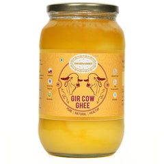 100% Natural A2 Bilona Gir Cow Ghee By Swarnamrit | Traditional Bilona Method Healthy Pure Desi Ghee Good For Cooking | (1 Litre) 33.8 Ounce | Jar Pack