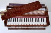 Wooden Harmonium - 3 1/2 Octave, 2 Set Of Reeds, 42 Italian Keys | Made With Burmateack Wood