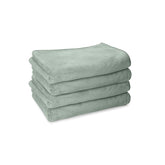 Housse Premium Microfiber Face Towel 600 Gsm | Korean Beauty Ultra Absorbent, Odour-Free, Quick Dry Face Towel (Pack Of 4) - Dusty Olive