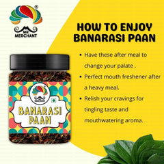 Mr. Merchant Banarasi Meetha Paan Mukhwas 300gm, | After-Meal Snack | Jar Pack