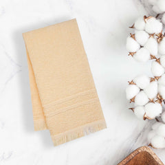 Prime Club Premium 100% Cotton Hand Towel 400 Gsm | Bathroom Essentials Soft Quick-Dry Cotton Towel (Peach)- 2 Pcs
