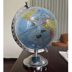 World Globe 6 Inch With Metal Stand For Kids & Student Learning 10 Years, Office & Desk Decor, Vip Occasion Or Boys Birthday Gift, Pack Of 1