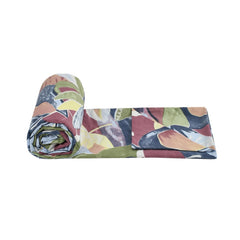 Cotton Elastic Fitted Bedsheets Single Bed With 1 Pillow Covers - 36x78x8 Inches, Multicolor | Coordinated Print Design Bedsheet | 210 Thread Count