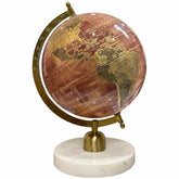Decorative World Globe 8 Inch With Marble Base For Show Piece For Home Decor, Globe For Office Table, Office Decoration, Study Table Decor, Pack Of 1