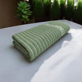 100% Cotton Luxury Bath Towel 1000 Gsm | Quick Dry, Extra Soft & Extra Absorbent Fade Resistant Bath Towel (Olive Green) - 2 Pcs