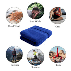 Home + Studio Super Soft 100% Cotton Hand Towels 150 Gsm | For Gym & Workout, Absorbent, Quick Dry Towel (Blue)