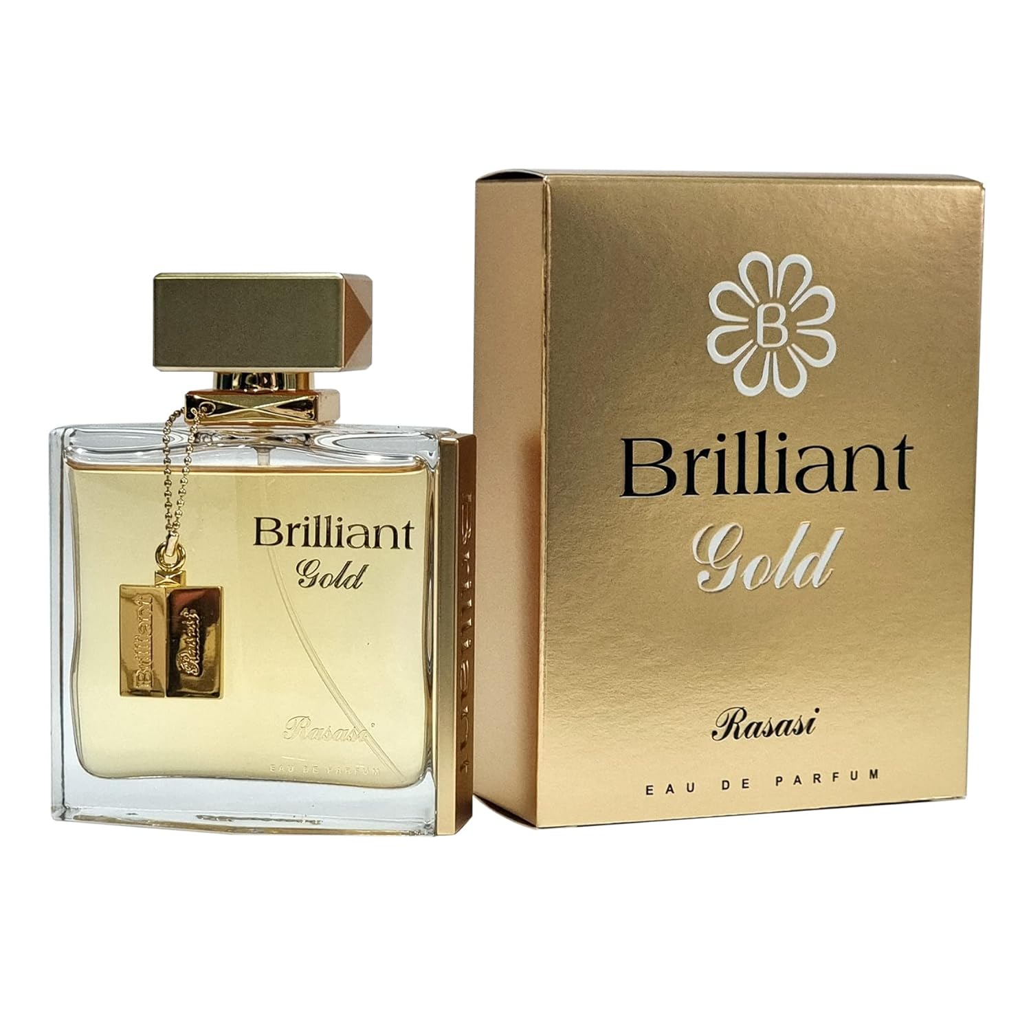 Rasasi Brilliant Gold Eau De Parfum 100ml 3.4 Fl.oz. Unisex Fragrance | Long Lasting Rasasi Brilliant Gold Eau De Parfum 100ml 3.4 Fl.oz. Unisex Fragrance | Long Lasting