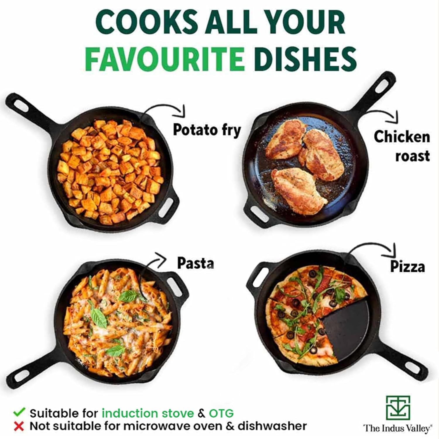 Super Smooth Black Cast Iron Fry Pan Or Skillet With Glass Lid - Small, 20.3cm, 8 Inch, 1.3 Liters, 2.3 Kg | Induction Friendly, Nonstick, Pre-Seasoned Fry Pan, 100% Pure & Toxin Free Super Smooth Black Cast Iron Fry Pan Or Skillet With Glass Lid - Small, 20.3cm, 8 Inch, 1.3 Liters, 2.3 Kg | Induction Friendly, Nonstick, Pre-Seasoned Fry Pan, 100% Pure & Toxin Free