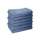 Housse Premium Microfiber Face Towel 900 Gsm | Korean Beauty Ultra Absorbent, Odour-Free, Quick Dry Face Towel (Pack Of 6) - Indian Teal