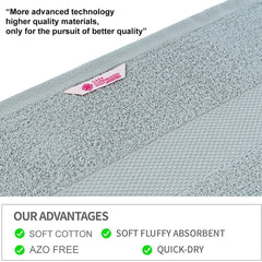 Casa Copenhagen Egyptian Cotton Feather Lite 1 Pcs Large Bath Towel 500 Gsm (Grey Violet)