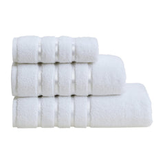 Spread Spain Roman Face, Hand & Bath Large Towel 600gsm | Super Soft & Comfortable, Extra Absorbent Cotton Towels For Face, Body & Gym - White (Set Of 3)
