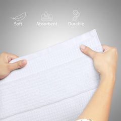Mytrident Bath Towel 600 Gsm | 100% Cotton Fashion Bath Large Size Towel Ultra Soft, Super Absorbent, Luxurious, Amazingly Plush (White)